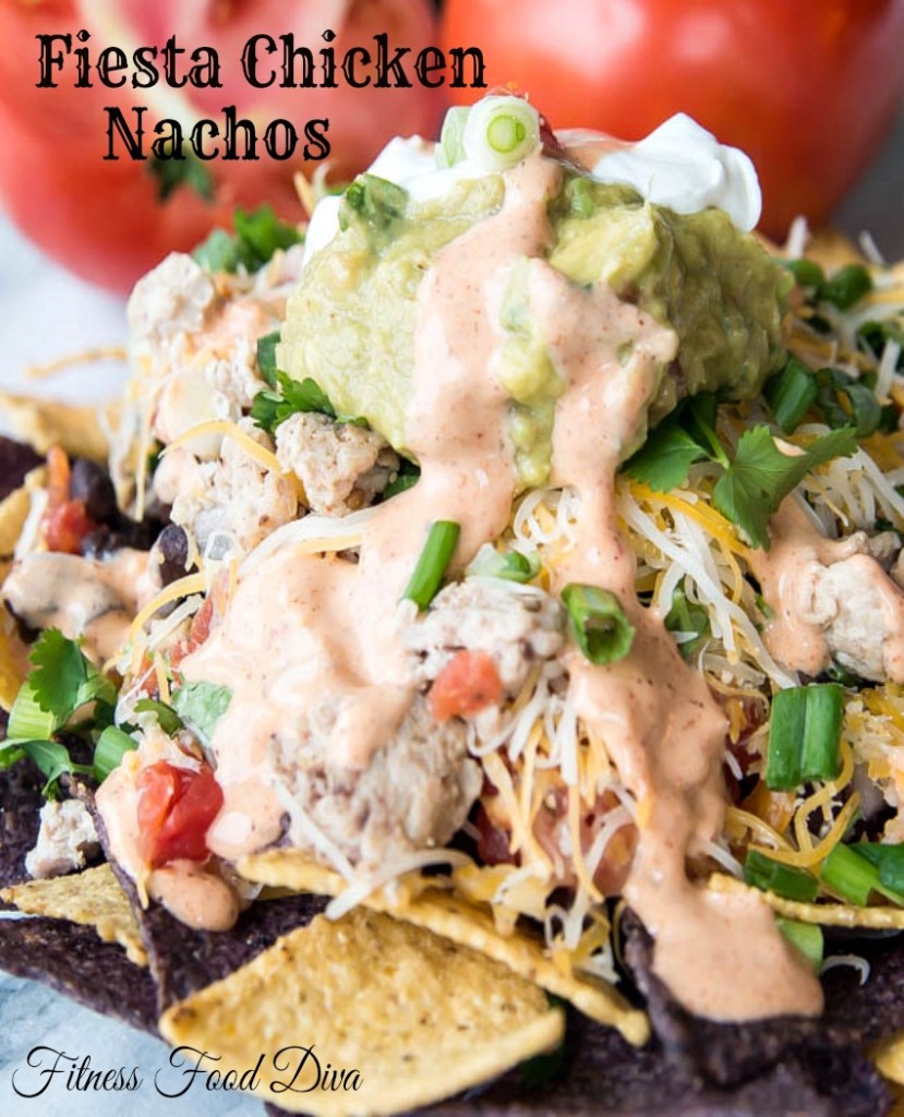 Fiesta Chicken Nachos | Fitness Food Diva