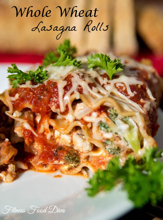 Whole Wheat Lasagna Rolls | Fitness Food Diva