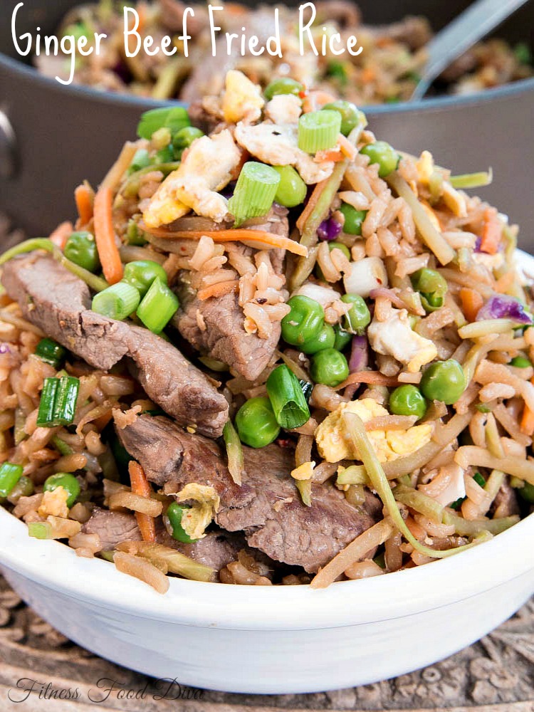 Ginger Beef Fried Rice | Fitness Food Diva