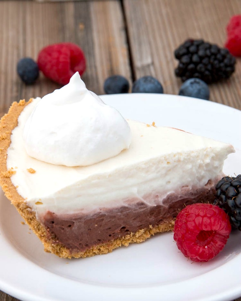 Skinny Double Chocolate Pie | Fitness Food Diva