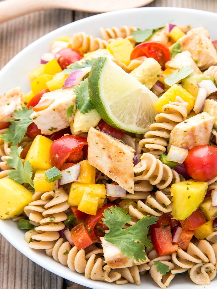 Cilantro Lime Pasta Salad | Fitness Food Diva