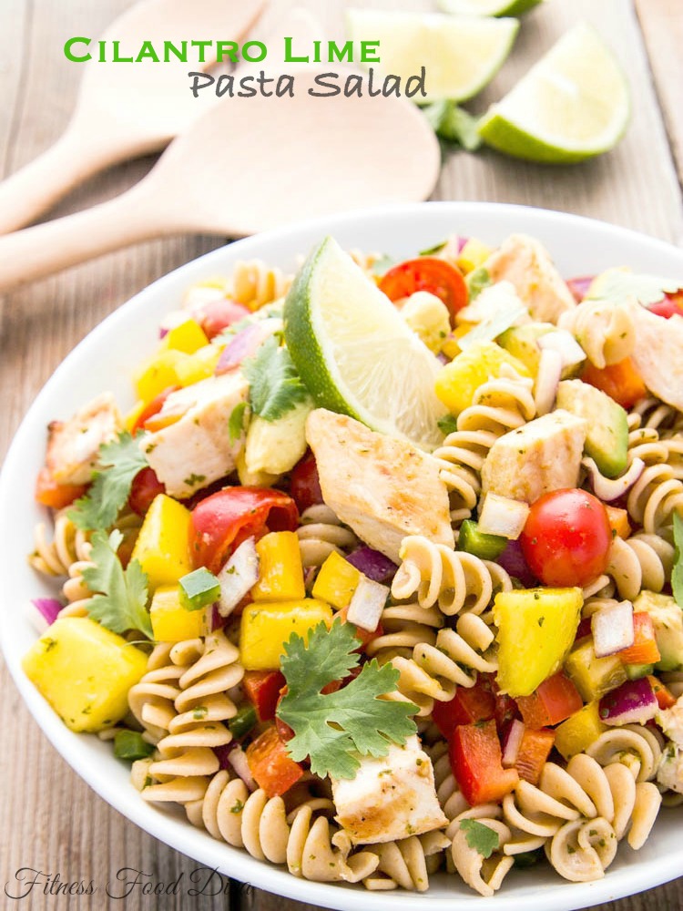 Cilantro Lime Pasta Salad | Fitness Food Diva