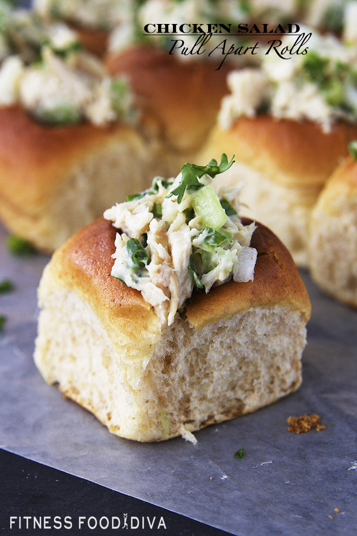 Chicken Salad Pull Apart Rolls FITNESS FOOD DIVA