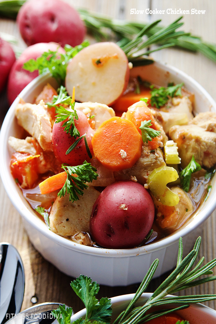 Slow Cooker Chicken Stew | Fitness Food Diva