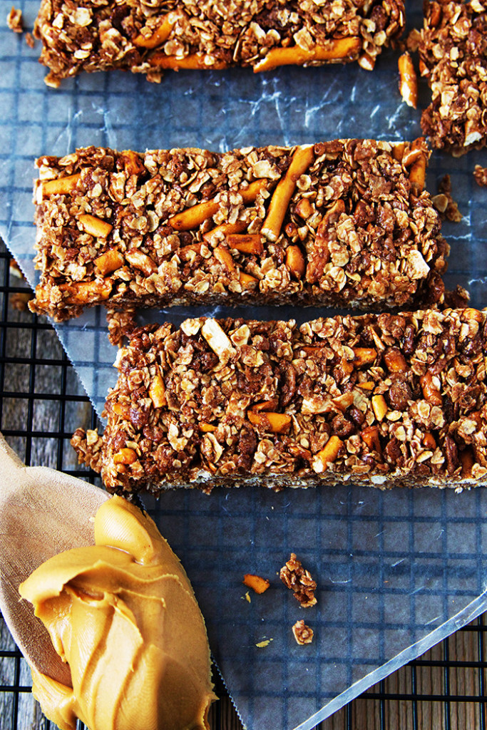 Chocolate Pretzel Granola Bars Fitness Food Diva