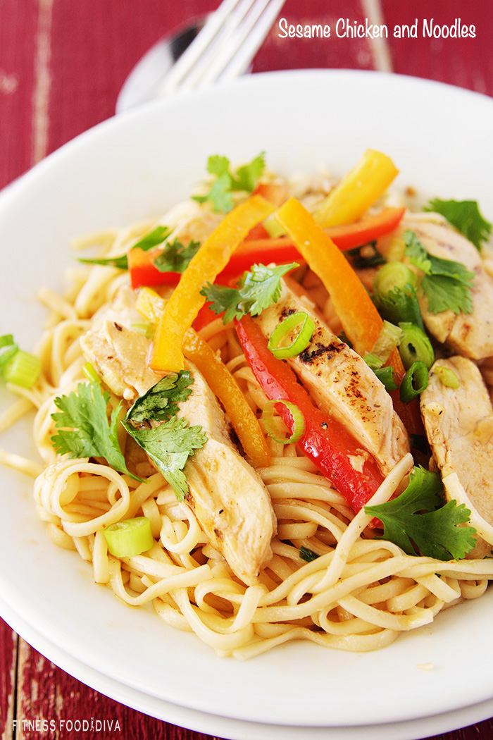 Sesame Chicken and Noodles