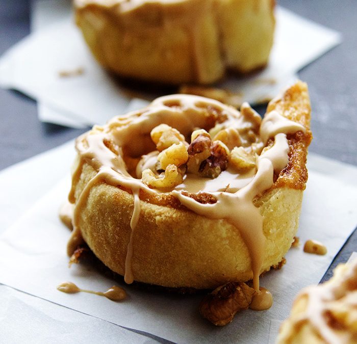 Cinnamon Rolls with Maple Icing