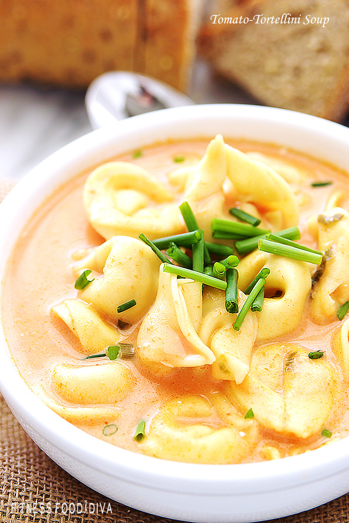 Tomato-Tortellini Soup - Fitness Food Diva