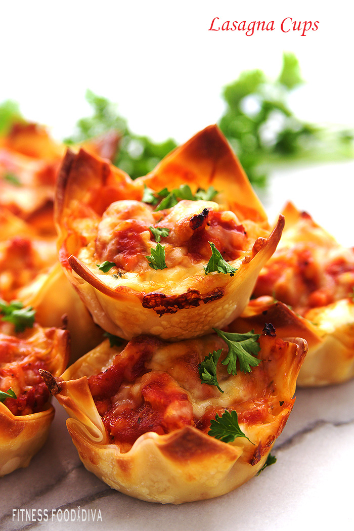 Lasagna Cups - Fitness Food Diva