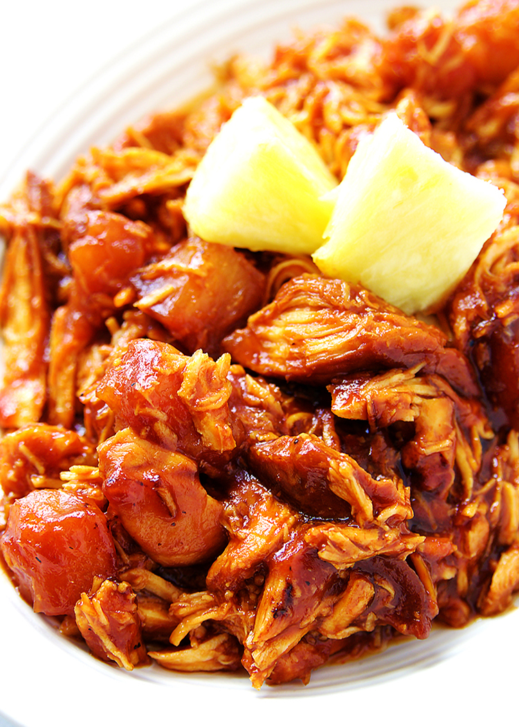 Hawaiian Crock Pot Chicken - Fitness Food Diva