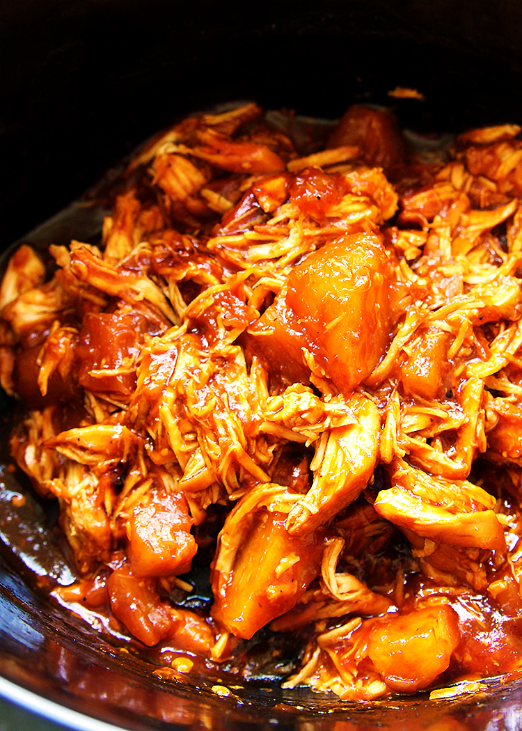 Hawaiian Crock Pot Chicken - Fitness Food Diva