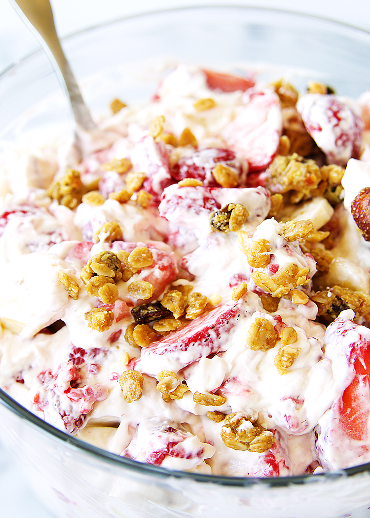 Strawberry Cheesecake Salad - Fitness Food Diva
