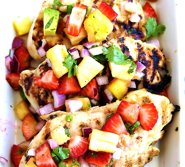 Grilled Honey Lime Chicken With Pineapple Salsa
